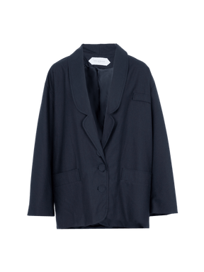 FERAUD - Blazer en twill de laine et coton navy Veste Fête Impériale