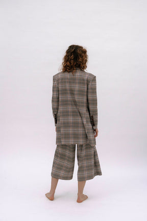 GIANNI - Jupe culotte taille haute en tartan Pantalon Fête Impériale