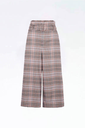 GIANNI - Jupe culotte taille haute en tartan Pantalon Fête Impériale