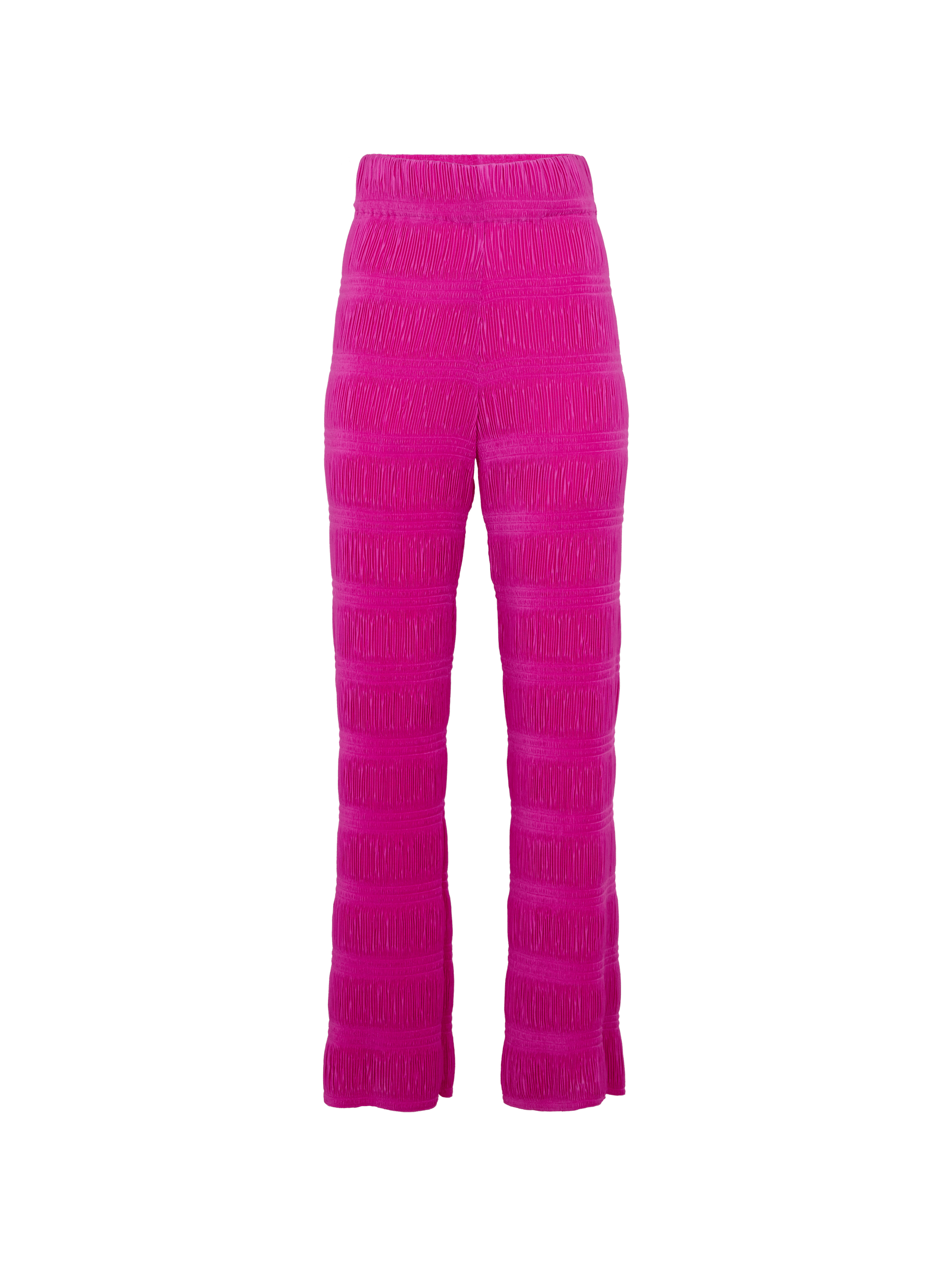 KEA - Pantalon ample taille haute plissé fuchsia Pantalon Fête Impériale